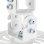 Suporte para projetor LogiLink BP0057 Teto 13,5 kg Branco Alumínio Aço