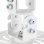 Montage pour projecteur LogiLink BP0057 Plafond 13,5 kg Blanc Aluminium Acier