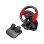 Volante xlyne EG103 Gaming PC PS2 PS3 13 Botões Vibração Preto Vermelho
