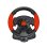 Volante xlyne EG103 Gaming PC PS2 PS3 13 Botões Vibração Preto Vermelho