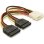 Cable Power SATA HDD Delock 2x SATA HDD a 4pin macho 0,112 m multicolor
