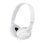 Auriculares Sony MDR-ZX110 con cable, conexión alámbrica, uso para música, blancos