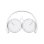 Auriculares Sony MDR-ZX110 con cable, conexión alámbrica, uso para música, blancos