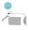 Custodia Esterna I-TEC MySafe USB 3.0 2.5'' Plastica Bianca con LED e Cavo Integrato