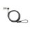 Cable antirrobo HP con combinación 1,83 m acero galvanizado negro