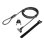 Cavo antifurto LogiLink NBS012 Raccordo Noble Chiave Acciaio Nero Argento