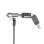 Cavo antifurto LogiLink NBS012 Raccordo Noble Chiave Acciaio Nero Argento