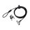 Cable antivol LogiLink NBS013 1,8 m Clé Noir Argent