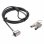 Cavo antifurto Dicota D30971 2 m 2 chiavi acciaio TPR nero/argento