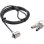 Cavo antifurto Dicota D30971 2 m 2 chiavi acciaio TPR nero/argento