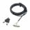 Cavo antifurto Dicota D31886 2 m Kensington 2 chiavi gomma zinco acciaio nero argento