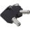 Cable antirrobo InLine 55703 2 m Llave Zinc acero Negro Plata