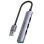 Hub Unitek 4 porte 5000 Mbit/s USB 3.2 Gen 1 H1208A alluminio grigio