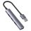 Hub Unitek 4 porte 5000 Mbit/s USB 3.2 Gen 1 H1208A alluminio grigio