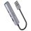 Hub Unitek 4 porte 5000 Mbit/s USB 3.2 Gen 1 H1208A alluminio grigio