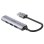 Hub Unitek 4 porte 5000 Mbit/s USB 3.2 Gen 1 H1208A alluminio grigio