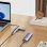 Hub Unitek 4 porte 5000 Mbit/s USB 3.2 Gen 1 H1208A alluminio grigio