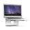 LogiLink AA0104 Supporto per Laptop Scrivania 11 a 17" Rotazione 360° Alluminio Argento