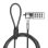 Cavo antifurto LogiLink NBS010 Acciaio Nero Argentato