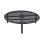 Parrilla de leña Esschert Design FF233 negra de hierro fundido redonda