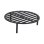 Parrilla de leña Esschert Design FF233 negra de hierro fundido redonda
