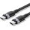 Cable USB-C 5A 240W Vention TRIBH 2m Negro