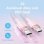 Kabel USB-C Vention 5A 240W 1m Rosa