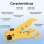 Pelacabos coaxial Vention amarelo multifuncional