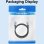 Cable USB-C Vention TREBH 5A 240W 2m Negro Aluminio Azul