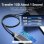 Cable USB-C 3.2 Gen2 Vention TRGBD 5A 100W 0.5m Negro