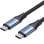 Cable USB-C a USB-C Vention TREBF 5A 240W 1m Negro y Azul
