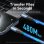 Cable USB-C Vention TREBD 5A 240W 0.5m Negro Aluminio Azul