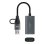 Capturadora de Video HDMI Nanocable 10.15.0001 USB-C/USB-A 4K 30Hz Gris
