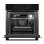 Horno Multifunción Amica ES06117B 62L 60cm Hidrolítico A con Grill Negro