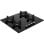 Encimera de gas Beko HILG 64222 S 4 zonas Vidrio Negro 58 cm