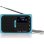 Radio Blaupunkt PR5BL Analógica FM 1 W Negro Azul 123 mm