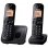 Teléfono DECT Panasonic KX-TGC212 Inalámbrico Negro 2 Auriculares