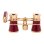 Gemelos De Opera Con Mango Levenhuk Broadway 325e  Rojo