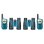 Kit Walkie-talkie Levenhuk LabZZ WTT10 Azul com Binóculos