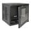 SmartRack 10U Rack de Parede de Baixo Perfil com Janela Acrílica Transparente e Porta Traseira Articulada