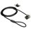 Cavo antifurto Value 1,7 m chiave rotonda PVC acciaio nero