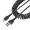 Cable USB A a USB C StarTech.com 50 cm Rizado Negro USB 2.0