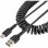 Cable USB A a USB C StarTech.com 50 cm Rizado Negro USB 2.0