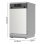 Lavavajillas Cecotec Bolero Aguazero 4350 Inox 9 servicios D con motor Inverter Plus Duo