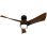 Ventilador de Techo con Luz Cecotec EnergySilence Aero 5330 Jelly Black&Wood 30W 117cm 6 Velocidades Motor DC Aspas Retráctiles Mando Temporizador