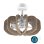 Ventilador de Techo con Luz Cecotec EnergySilence Aero 100 EcoGreen 10W 51cm 6 Velocidades Motor DC Aspas Retráctiles Mando Temporizador Función Invierno
