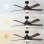 Ventoinha de Teto com Luz Cecotec EnergySilence Aero 552 Neo 30W 132cm 6 Velocidades Motor DC Comando Temporizador Função Inverno