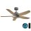 Deckenventilator mit Licht Cecotec EnergySilence Aero 5460 Daisy 24W 117cm 6 Stufen DC-Motor Fernbedienung Timer Winterbetrieb