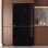 Frigorífico Americano Cecotec Bolero CoolMarket 4D 503 Total No Frost 177,5cm 503L D Negro Cristal