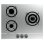 Placa de gas Cecotec Bolero Squad GN 3200S Inox 3 fuegos 6,25 kW